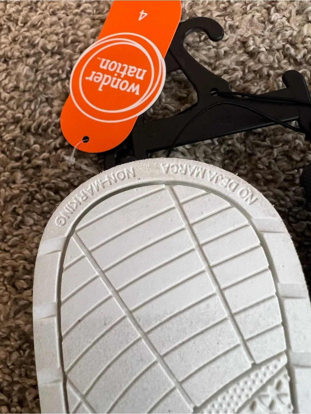 wonder nation Navy and White boys Moccasin-Style Canvas Sneakers